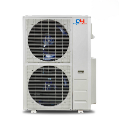 Cooper&Hunter 4-Zone Ducted Mini Split AC & Heat Pump 48000 BTU (9K+9K+9K+24K), Slim Duct Units, 230V - R410A