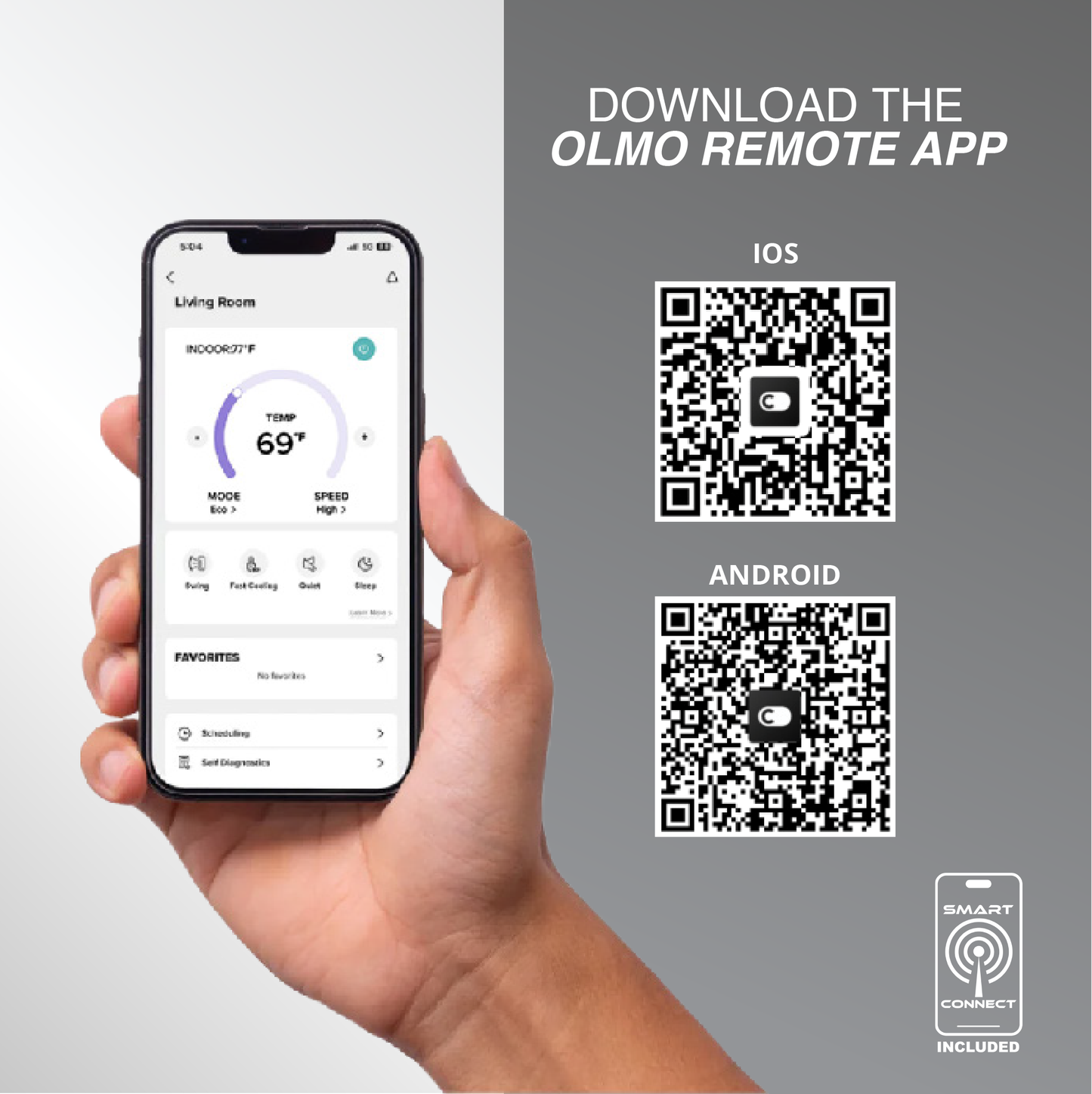 Olmo Sierra 3-Zone Ductless Mini Split AC & Heat Pump 36000 BTU (9K+12K+18K), Wall Mount Units, 230V