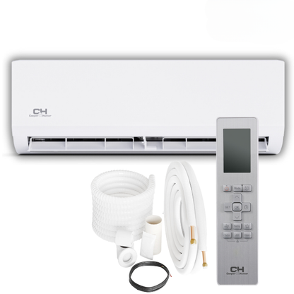 Cooper&Hunter Olivia 4-Zone Ductless Mini Split AC & Heat Pump 55000 BTU (9K+9K+9K+12K), Wall Mount Units, 230V - R410A