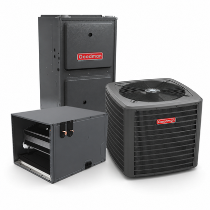 Goodman 4 Ton 13.4 SEER2 96% AFUE 80,000 BTU Gas Furnace and R32 Air Conditioner System - Upflow/Horizontal