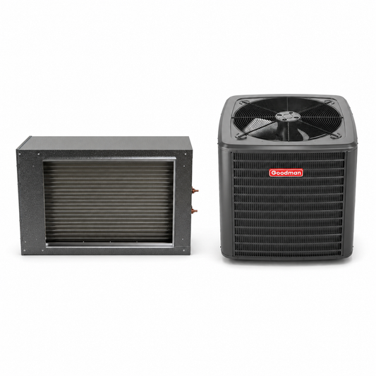 Goodman 2 Ton 14.3 SEER2 Central Air Conditioner Split with 39' inch Horizontal Cased Coil- R32