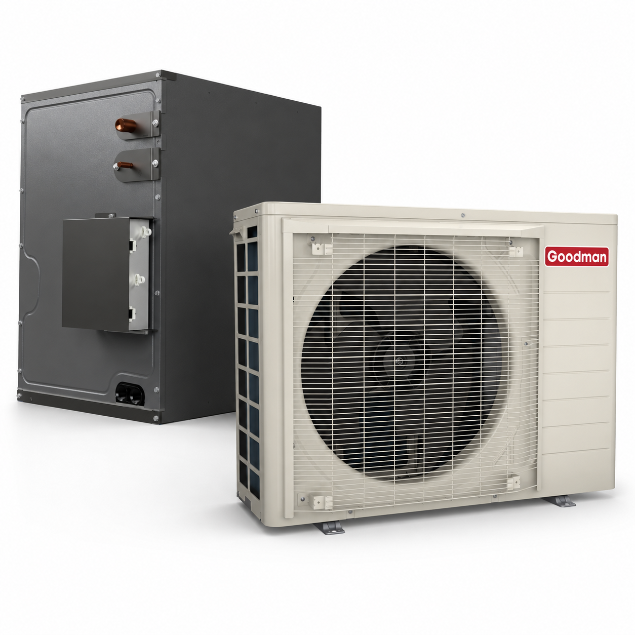 Goodman 2 Ton 18.0 SEER2 Central Air Conditioner Split with 20' inch Upflow/Downflow Cased Coil- R32