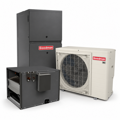 Goodman 2 Ton 19.0 SEER2 80% AFUE 60,000 BTU Gas Furnace and R32 Air Conditioner System - Upflow/Horizontal