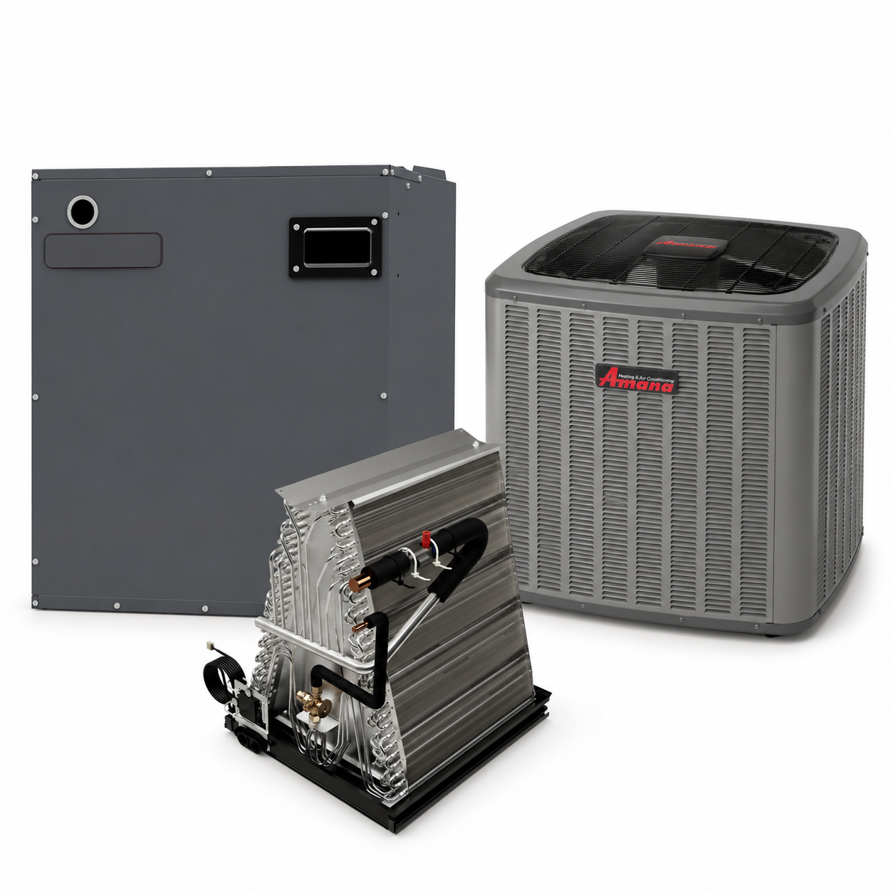Goodman 2 Ton 17.5 SEER2  Electric Furnace and Heat Pump System - Upflow/Downflow - 16"