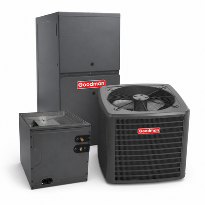 Goodman 2 Ton 13.8 SEER2 80% AFUE 60,000 BTU Gas Furnace and R32 Air Conditioner System - Upflow/Horizontal