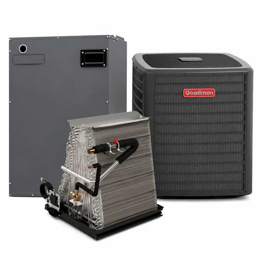 Goodman 2 Ton 18 SEER2  Electric Furnace and Air Conditioner System - Upflow/Downflow - 20"