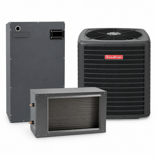 Goodman 2 Ton 14.3 SEER2  Electric Furnace and Air Conditioner System - Horizontal - 39"