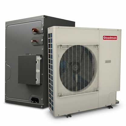Goodman 3.5 Ton 17.0 SEER2 Central Air Conditioner Split with 23 1/2' inch Upflow/Downflow Cased Coil- R32