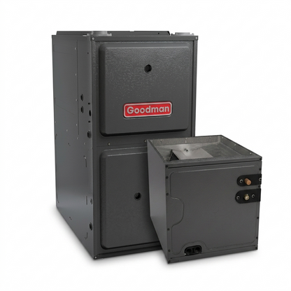 Goodman 1.5 Ton 96% AFUE Furnace and Coil System - R32 - Upflow/Horizontal