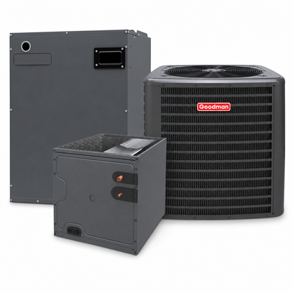 Goodman 2 Ton 14.3 SEER2  Electric Furnace and Air Conditioner System - Upflow/Downflow - 17 1/2"
