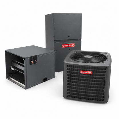 Goodman 3 Ton 14.3 SEER2 80% AFUE 80,000 BTU Gas Furnace and R32 Air Conditioner System - Upflow/Horizontal