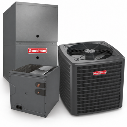 Goodman 2.5 Ton 14.3 SEER2 80% AFUE 80,000 BTU Gas Furnace and R32 Air Conditioner System - Upflow/Horizontal