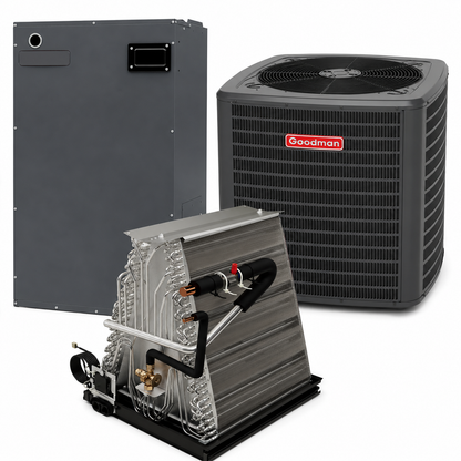 Goodman 2 Ton 14.5 SEER2  Electric Furnace and Air Conditioner System - Upflow/Downflow - 16"