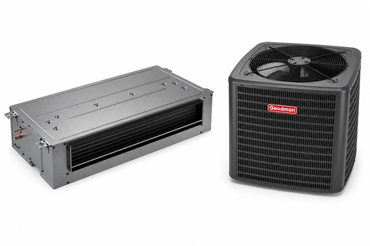 Goodman 2.5 Ton 14.3 SEER2 R32 Air Conditioner Split System w/ 5kW Heat - R454B Inverter - Ceiling-Mounted