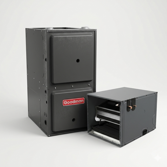 Goodman 2 Ton 96% AFUE Furnace and Coil System - R32 - Upflow/Horizontal