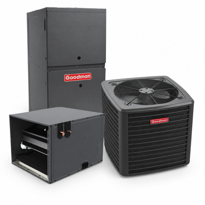 Goodman 5 Ton 14.5 SEER2 80% AFUE 100,000 BTU Gas Furnace and R32 Air Conditioner System - Upflow/Horizontal