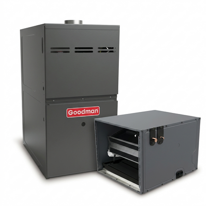 Goodman 5 Ton 80% AFUE Furnace and Coil System - R32 - Upflow/Horizontal