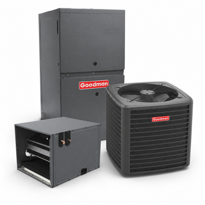 Goodman 1.5 Ton 14.0 SEER2 80% AFUE 40,000 BTU Gas Furnace and R32 Air Conditioner System - Downflow/Horizontal