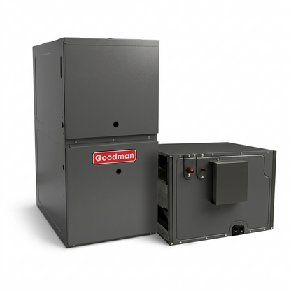 Goodman 2 Ton 80% AFUE Furnace and Coil System - R32 - Upflow/Horizontal