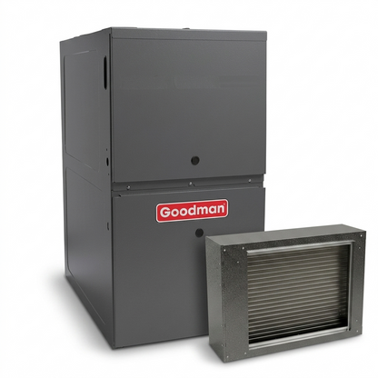 Goodman 3 Ton 80% AFUE Furnace and Coil System - R32 - Downflow/Horizontal