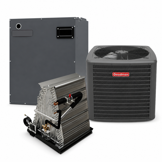Goodman 2 Ton 15.2 SEER2  Electric Furnace and Air Conditioner System - Upflow/Downflow - 20"