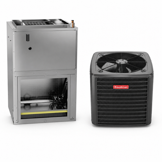 Goodman 2.5 Ton 15.2 SEER2 R32 Air Conditioner Split System w/ 8kW Heat - Wall Mounted