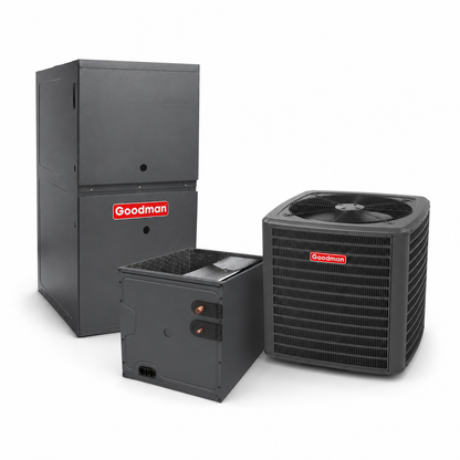 Goodman 2.5 Ton 13.6 SEER2 80% AFUE 40,000 BTU Gas Furnace and R32 Air Conditioner System - Upflow/Horizontal