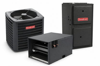 Goodman 4 Ton 13.8 SEER2 96% AFUE 80,000 BTU Gas Furnace and R32 Air Conditioner System - Upflow/Horizontal