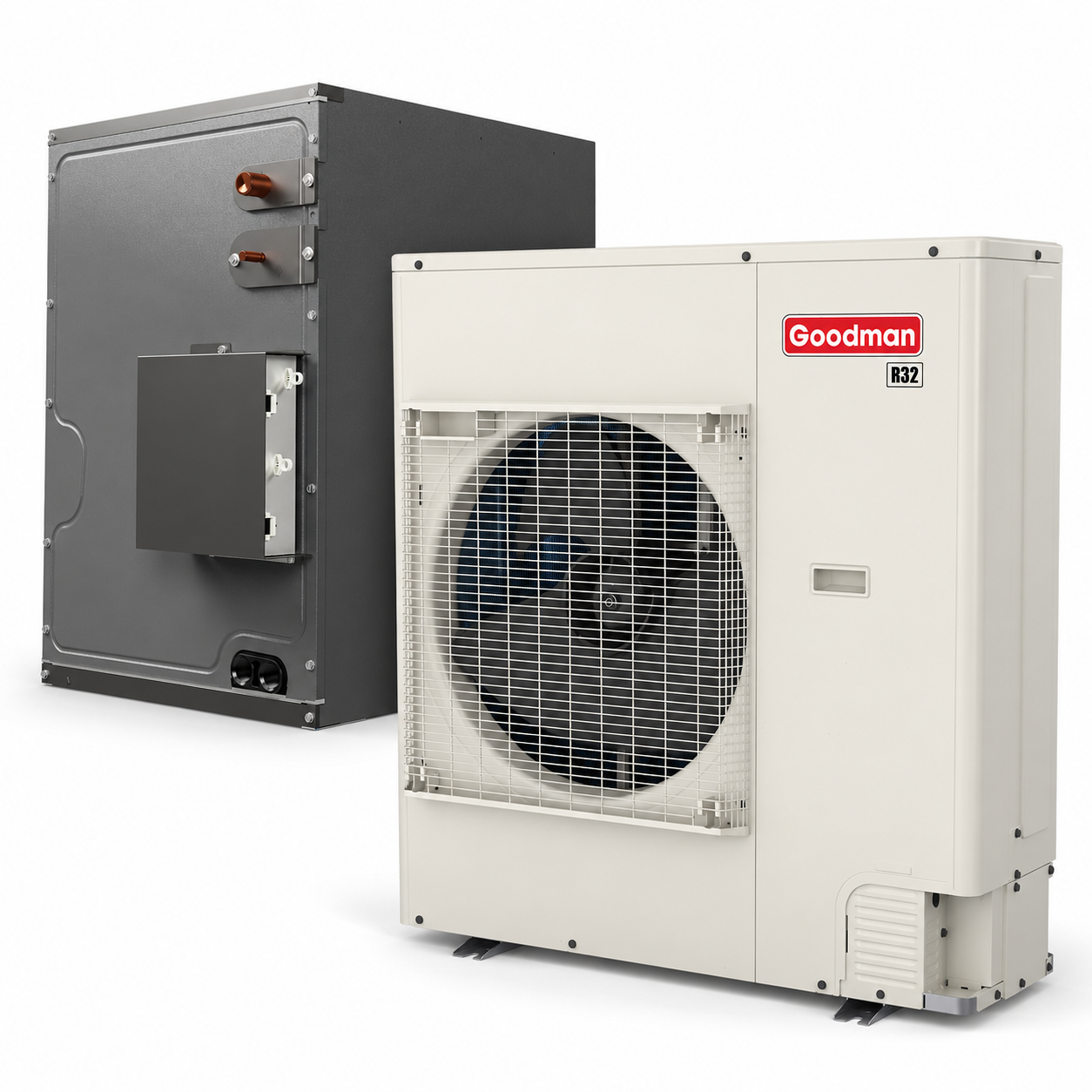Goodman 3 Ton 19.0 SEER2 Central Air Conditioner Split with 26' inch Upflow/Downflow Cased Coil- R32
