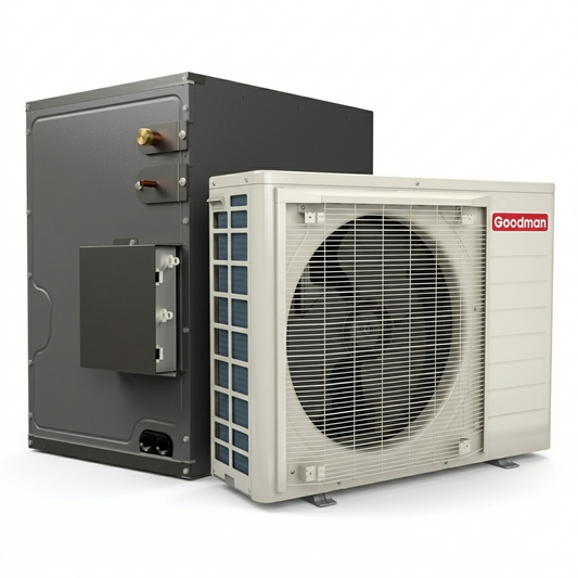 Goodman 2 Ton 18.0 SEER2 Central Heat Pump with 21' inch Upflow/Downflow Cased Coil | Inverter - R32
