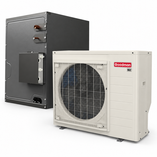 Goodman 2 Ton 19.0 SEER2 Central Air Conditioner Split with 20' inch Upflow/Downflow Cased Coil- R32