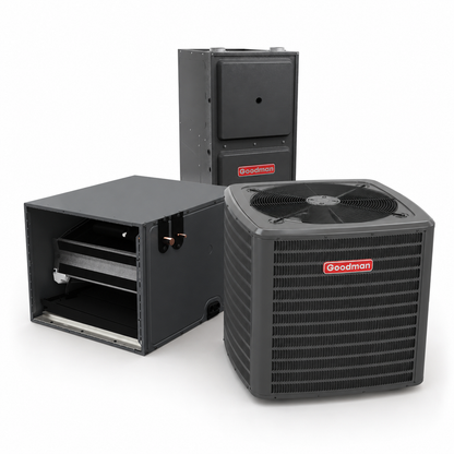 Goodman 2 Ton 14.3 SEER2 96% AFUE 60,000 BTU Gas Furnace and R32 Air Conditioner System - Upflow/Horizontal