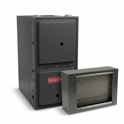 Goodman 3 Ton 96% AFUE Furnace and Coil System - R32 - Downflow/Horizontal