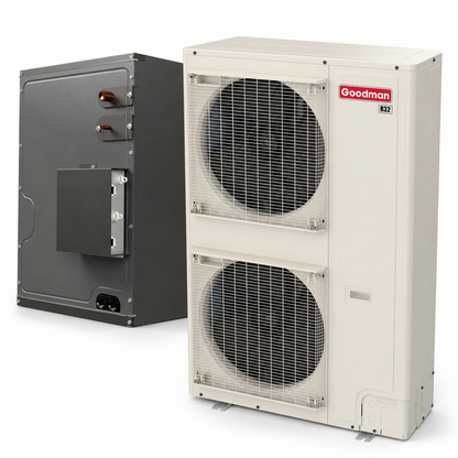 Goodman 5 Ton 16.0 SEER2 Central Air Conditioner Split with 26' inch Upflow/Downflow Cased Coil- R32