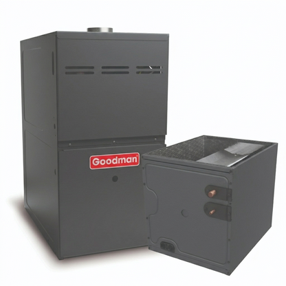Goodman 3.5 Ton 80% AFUE Furnace and Coil System - R32 - Upflow/Horizontal