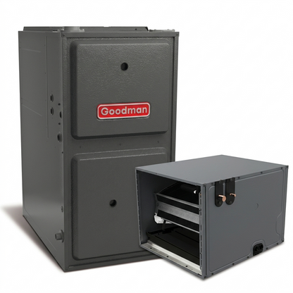 Goodman 4 Ton 96% AFUE Furnace and Coil System - R32 - Upflow/Horizontal