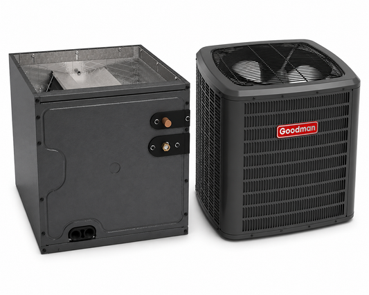 Goodman 2 Ton 13.5 SEER2 Central Air Conditioner Split with 14' inch Upflow/Downflow Cased Coil- R32