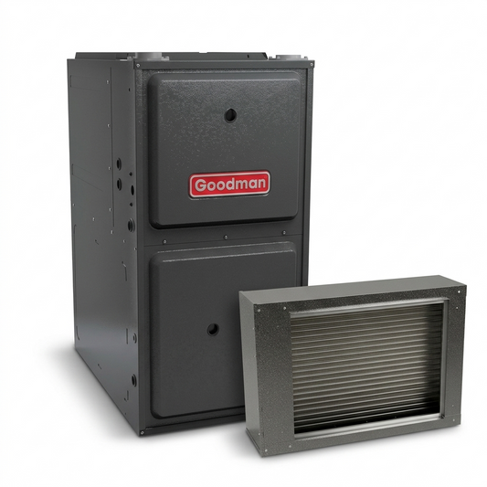Goodman 2 Ton 96% AFUE Furnace and Coil System - R32 - Upflow/Horizontal