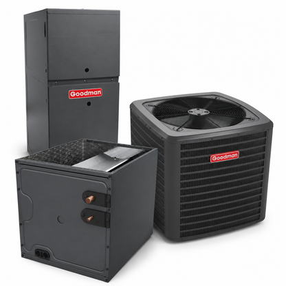 Goodman 1.5 Ton 14.3 SEER2 80% AFUE 60,000 BTU Gas Furnace and R32 Air Conditioner System - Downflow/Horizontal