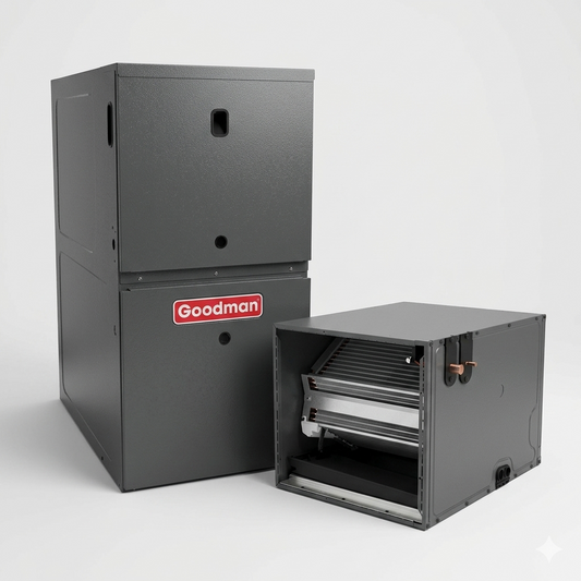 Goodman 5 Ton 80% AFUE Furnace and Coil System - R32 - Upflow/Horizontal