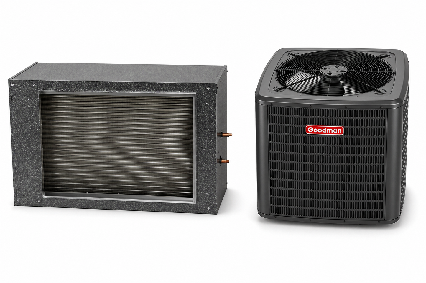 Goodman 5 Ton 15.5 SEER2 Central Air Conditioner Split with 39' inch Horizontal Cased Coil- R32