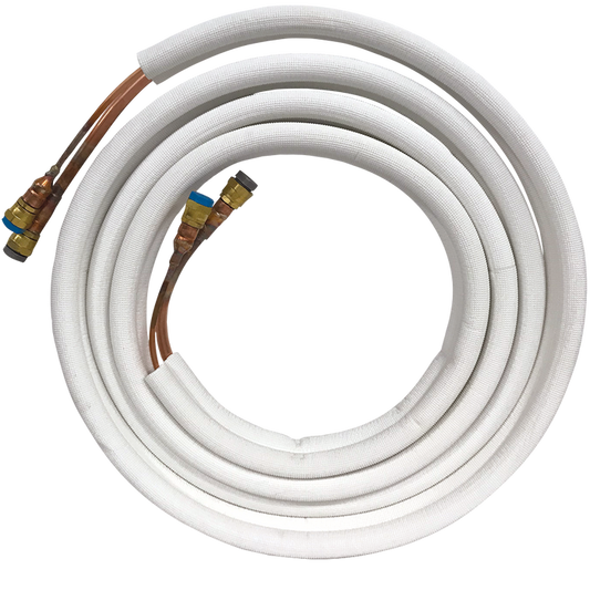 Perfect Aire Line Set ¼ x 1/2 x 16/25ft with Condenser Coupler for the 18K