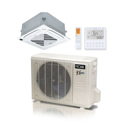 ACIQ 9,000 BTU ACiQ Extreme 22.6 SEER2 Single Zone Ceiling Cassette Mini Split Heat Pump System - R454B | 230V
