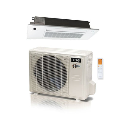 ACIQ 9,000 BTU 24 SEER2 ACiQ Single Zone Slim Ceiling Cassette Mini Split System | Extreme Series - R454B | 230V