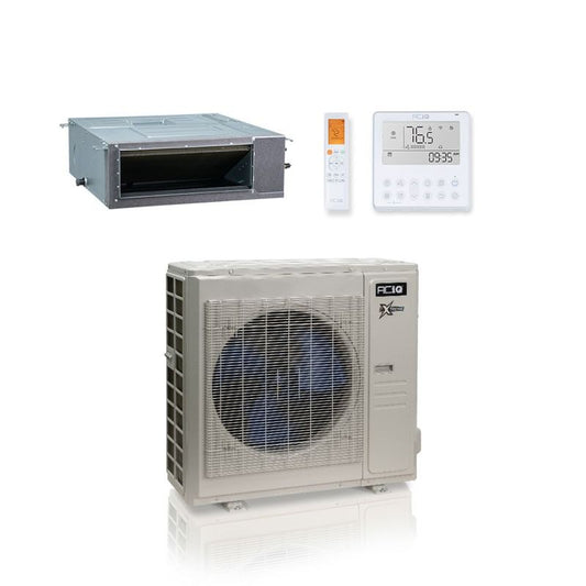 ACIQ 36,000 BTU 17.7 SEER2 ACIQ Single Zone Concealed Duct Mini Split System | Extreme Series - R454B | 230V