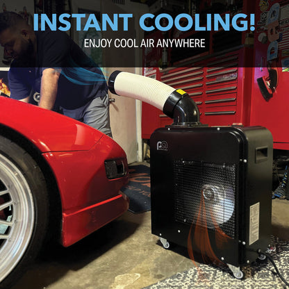 Perfect Aire 7,000 BTU Portable Indoor Outdoor Spot Cooler, No Installation Needed