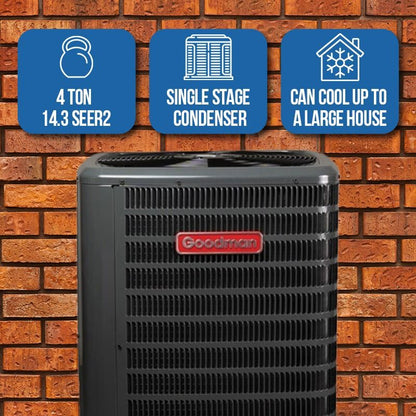Goodman 4 Ton Heat Pump Split Condenser 14.3 SEER2 High Efficiency R32