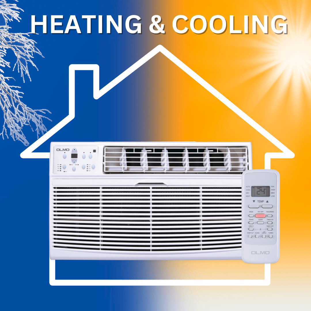 Olmo 12,000 BTU Smart Window / TTW Through-Wall AC – Cool Only 230V