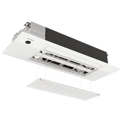 MRCOOL DIY 5th Gen Hyper Heat 18K BTU Single Zone Ceiling Cassette Mini Split System 230V, with 25FT Pre-charged  Installation Kit, DIYHH-18-HP-CS-230D25-O