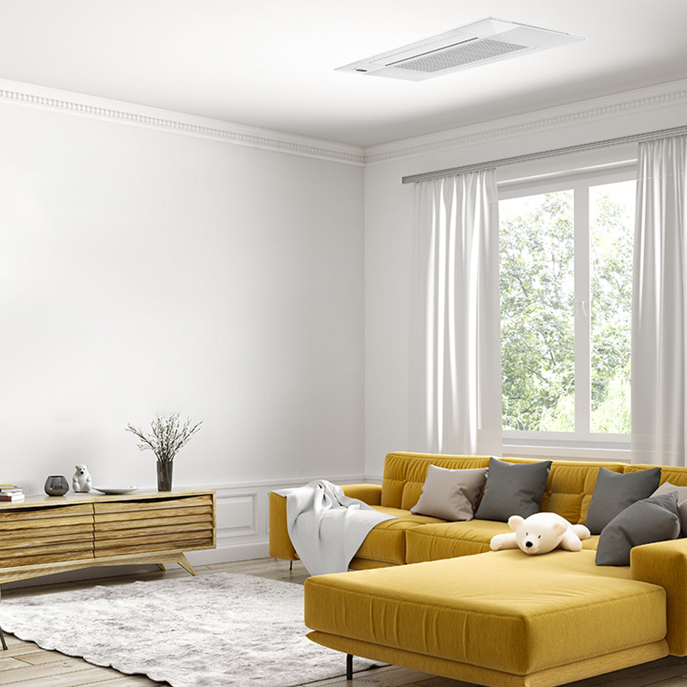 mrcool diy® 5th gen outtasight® 12k btu ceiling cassette